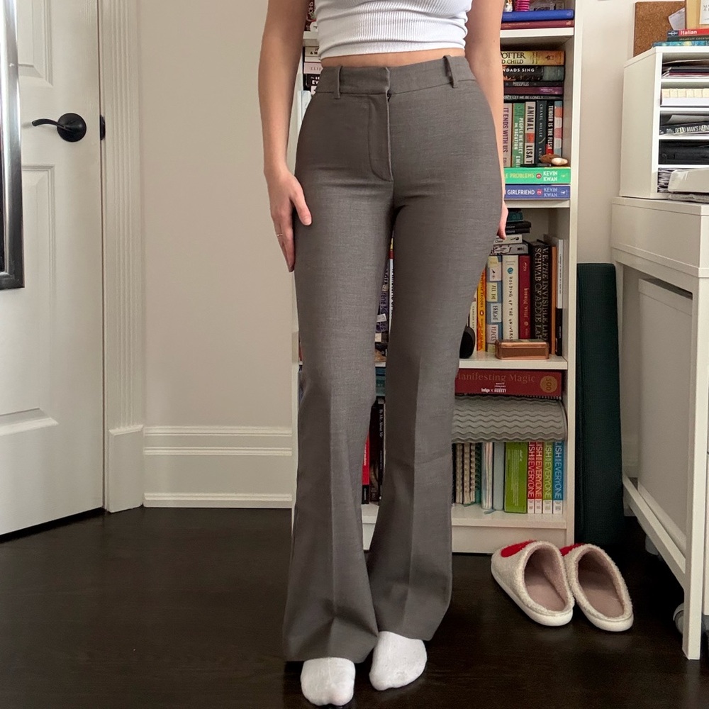Wilfred Charcoal Flare Pants